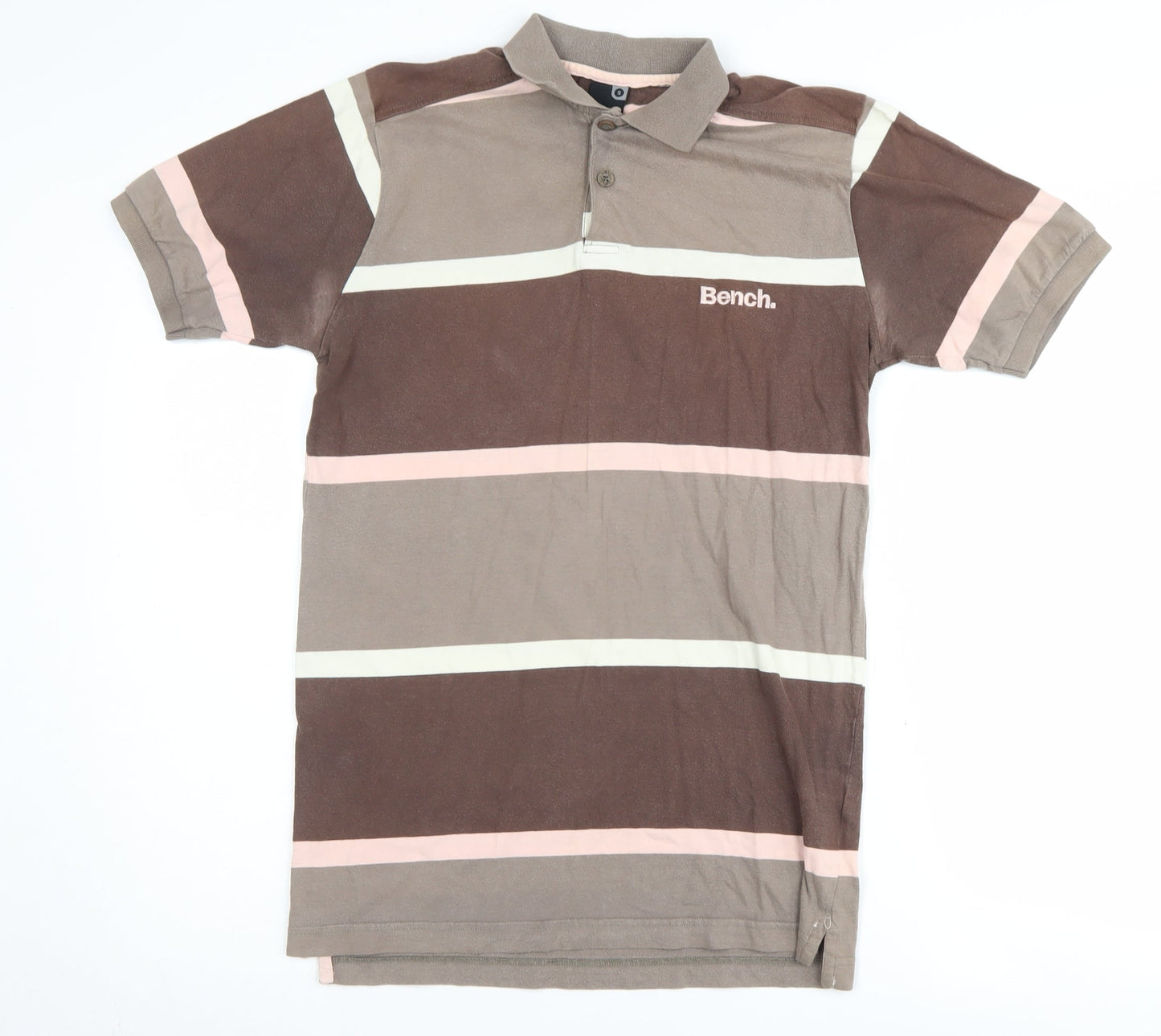 Bench Men's Purple Polo Shirt L - Cotton Casual Wear