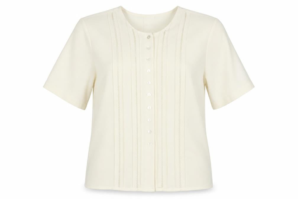 Womens UK Size 12 Alexon Ivory Polyester Blouse