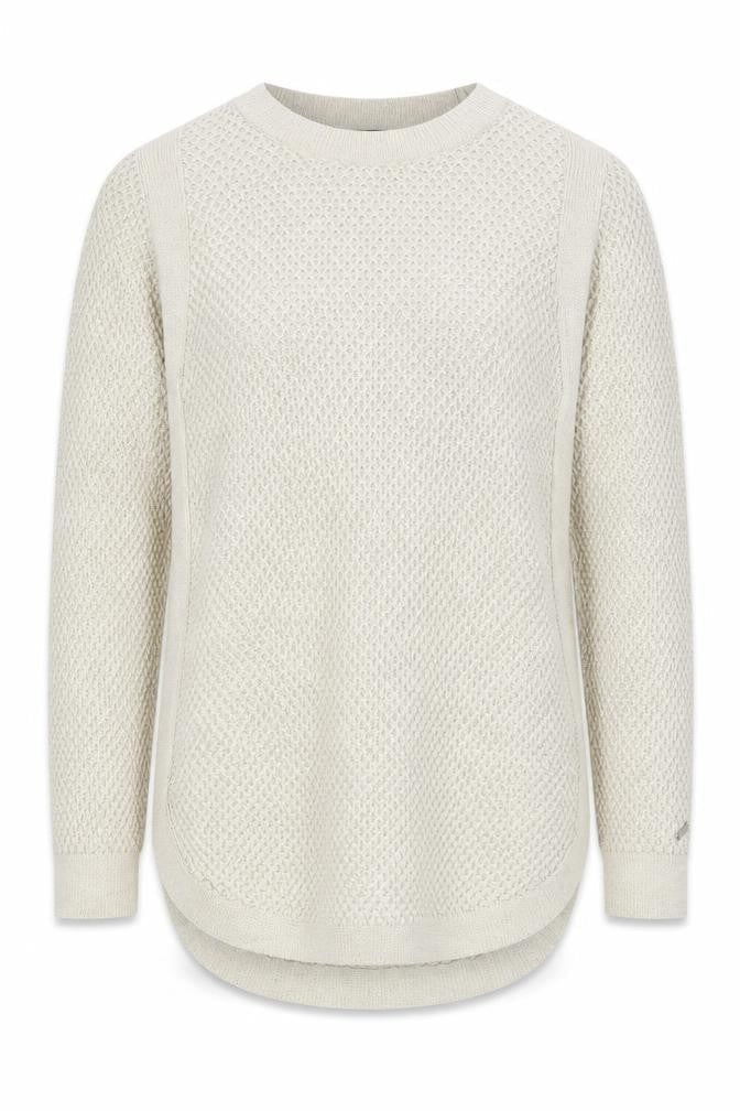 Womens UK XS Regular Tommy Hilfiger Ivory Pullover Tight-Knit