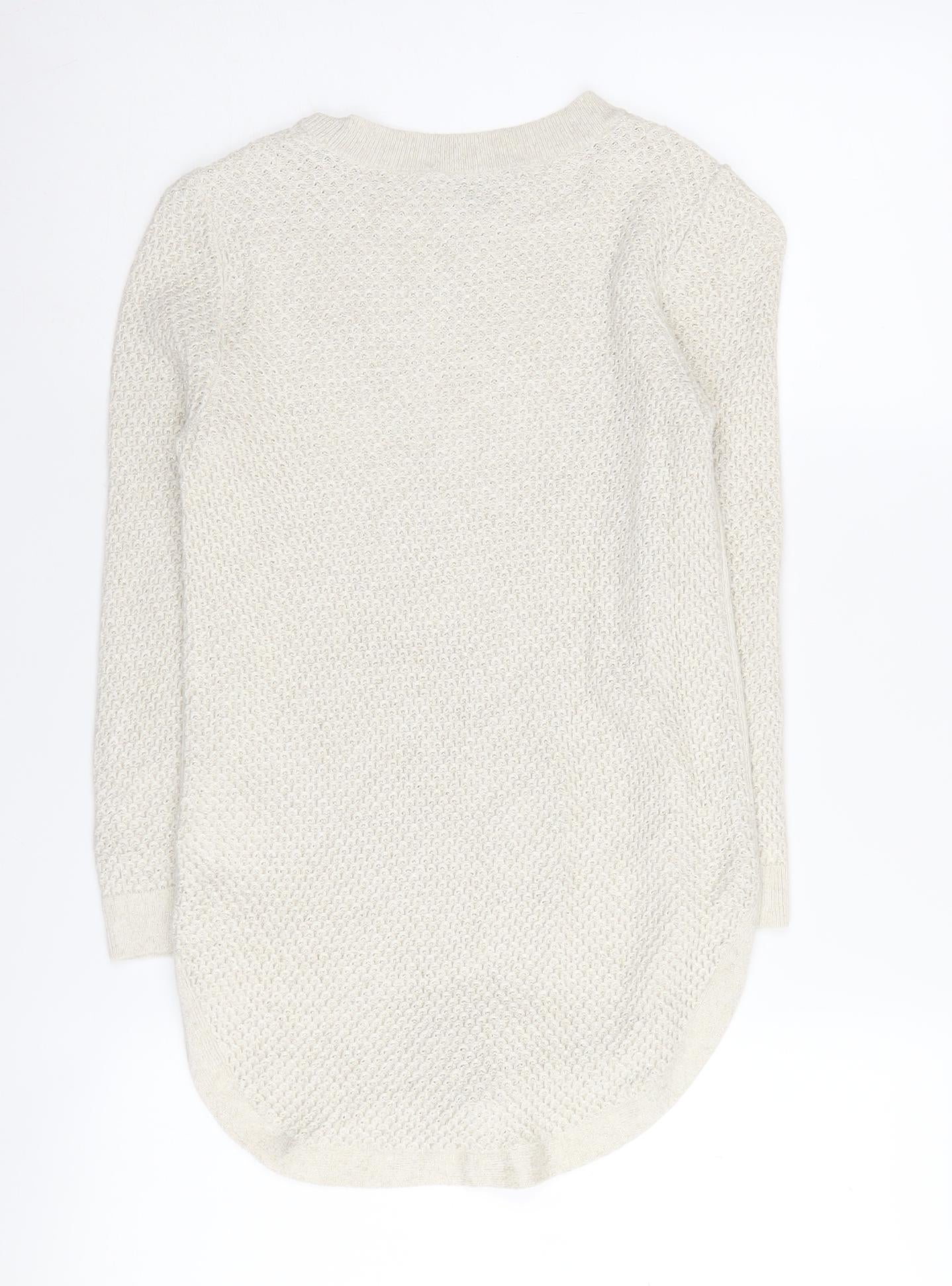 Tommy Hilfiger Women's Ivory XS Pullover Jumper