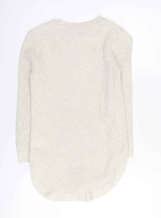 Tommy Hilfiger Women's Ivory XS Pullover Jumper