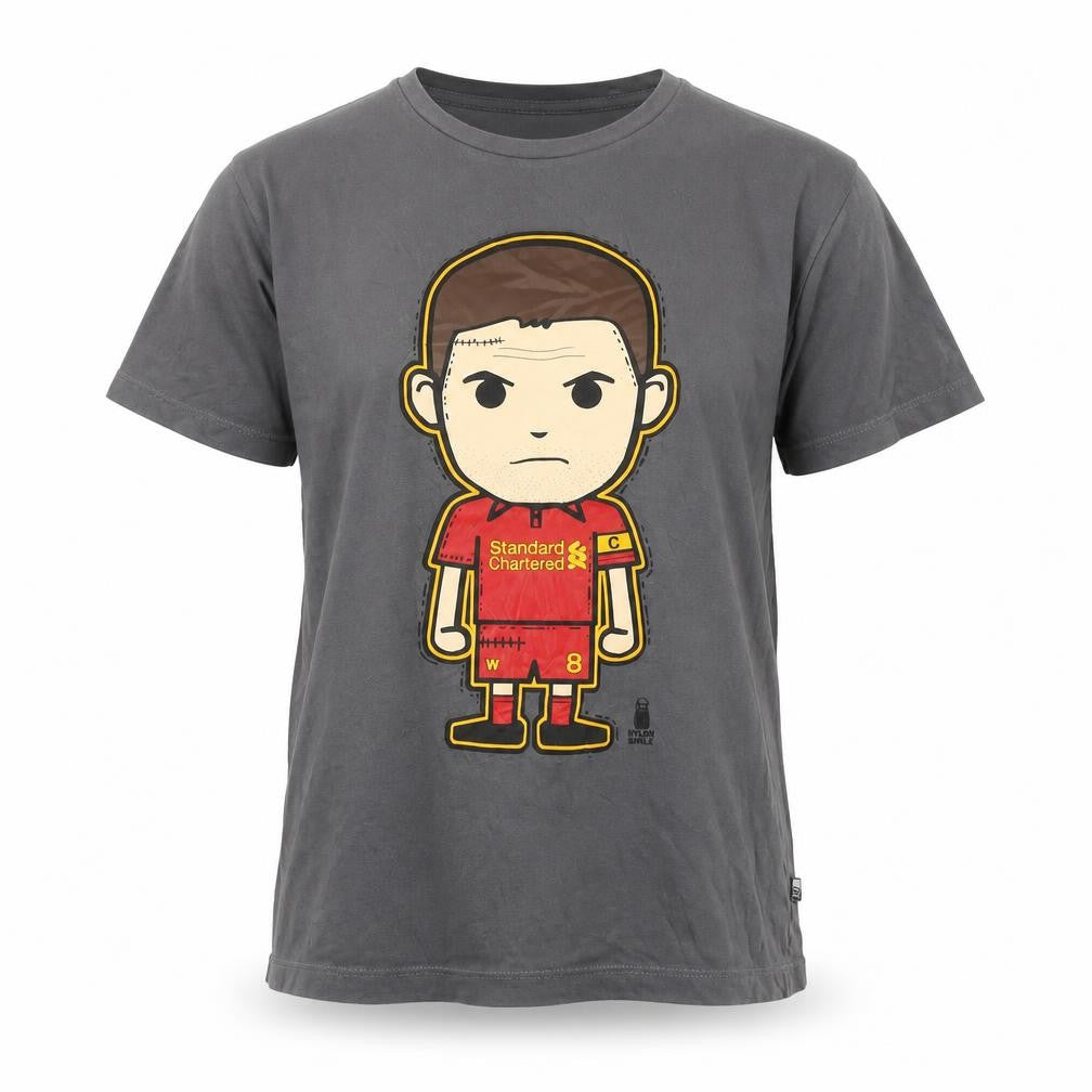 Nylon Smile Boys Grey Graphic T-Shirt Size M Sports Style