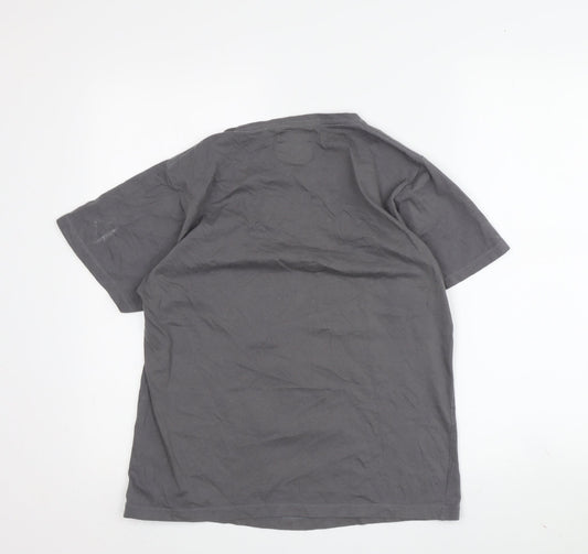 Nylon Smile Boys Grey Graphic T-Shirt Size M Sports Style