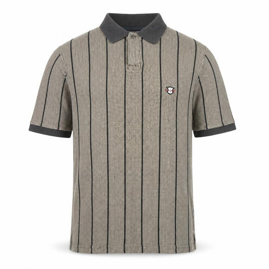 Maine New England Men's Beige M Striped Polo