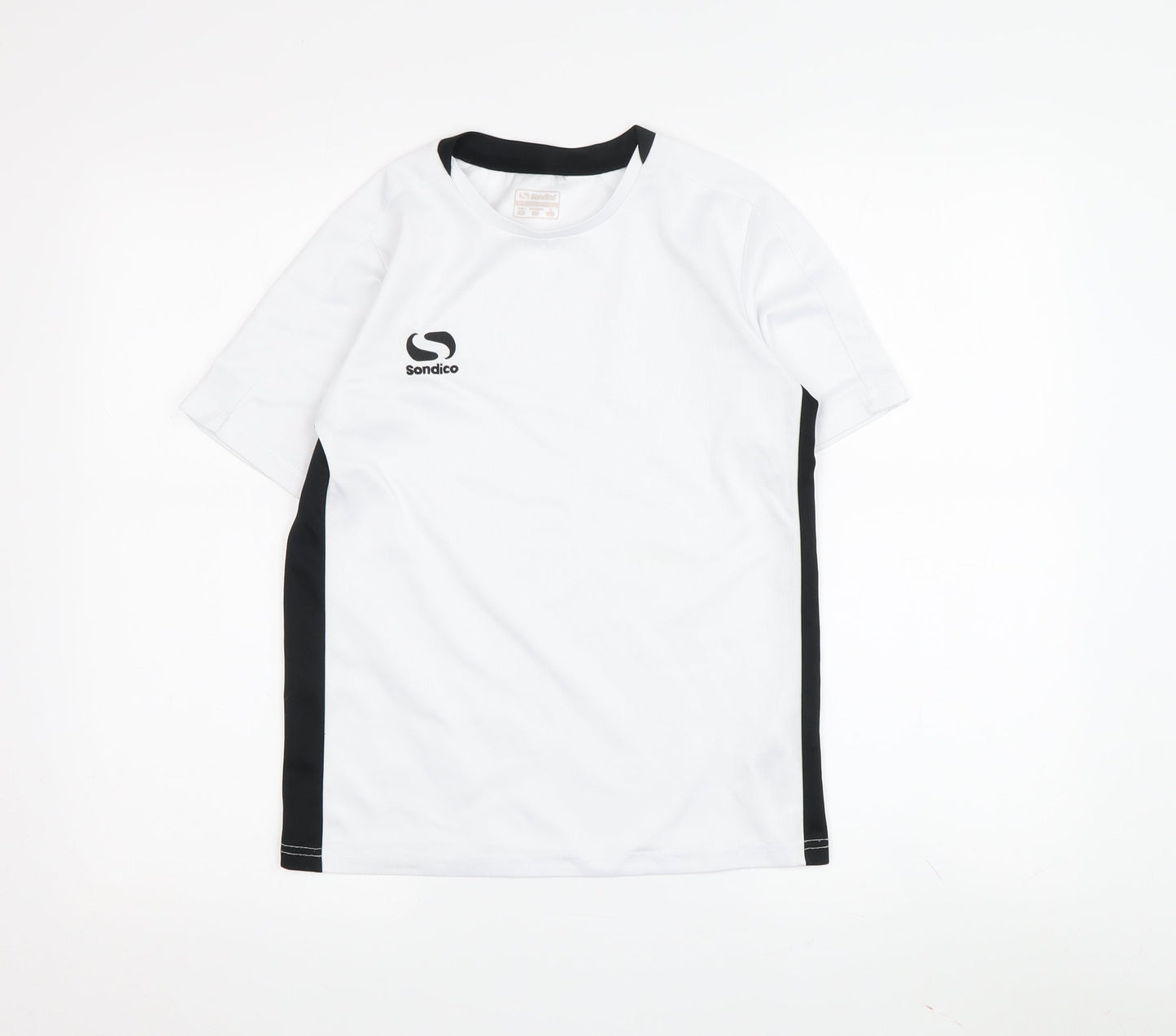 Sondico Boys' White Jersey T-Shirt 11-12 Years - Regular Fit