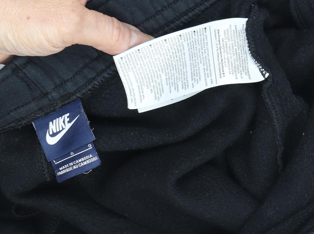 Nike Men's Black Jogger Trousers, Size L - Activewear