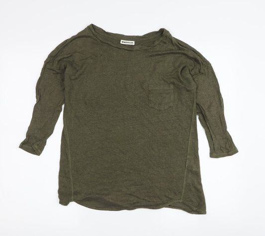 Whistles Women's Green T-Shirt, S, Basic Style