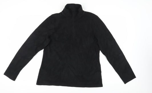 Mountain Warehouse Men's Black High Neck Pullover Sweatshirt - L
