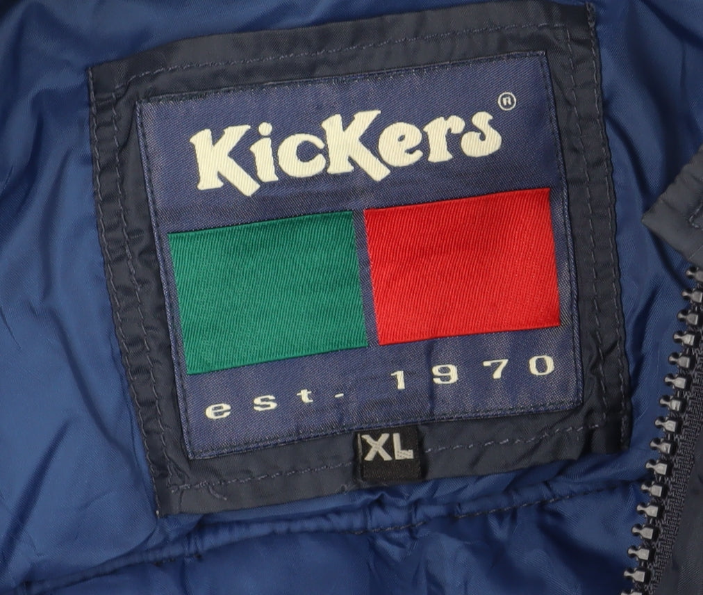 Kickers Men's Blue XL Puffer Jacket