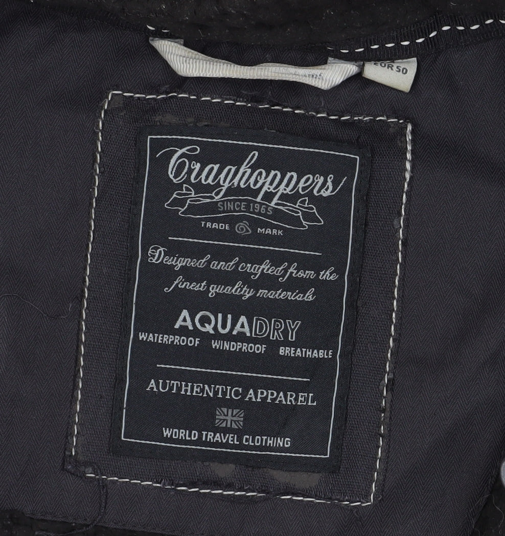 Craghoppers Men's Black Parka Jacket M Waterproof