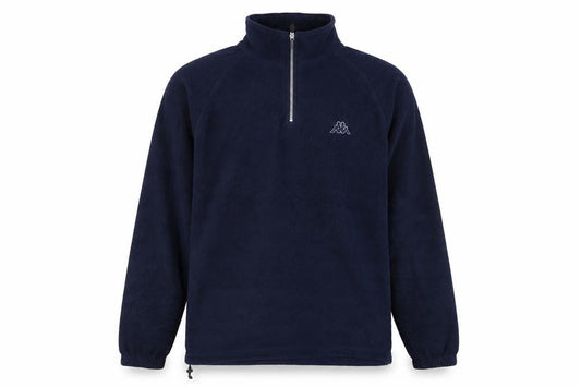 Mens UK L Classic Kappa Blue 1/2 Zip Sweatshirt