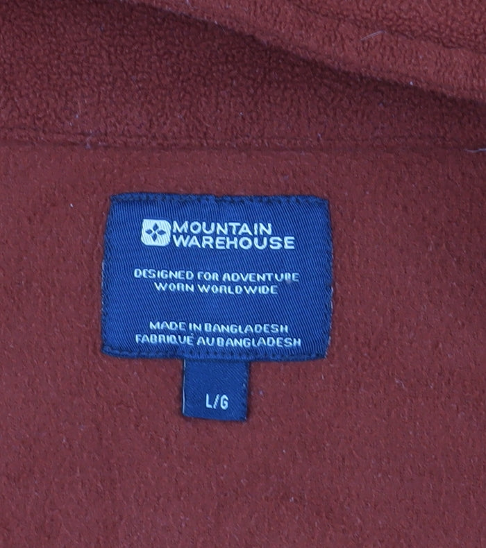 Mountain Warehouse Men's Red Fleece Pullover L