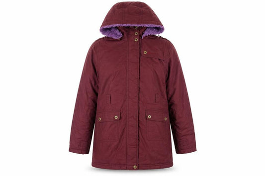 Peter Storm Girls Red Parka Coat 11-12 Years Hooded Winter