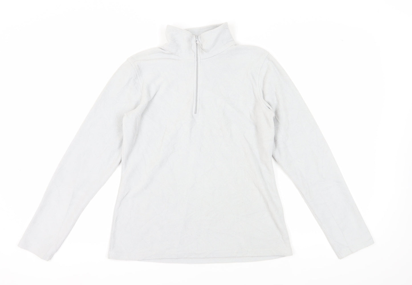 Mountain Warehouse Unisex Fleece Pullover, M, White