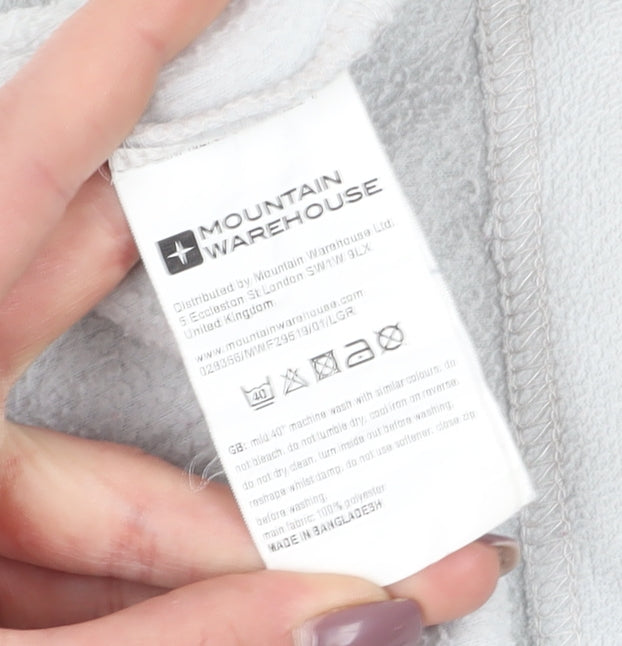 Mountain Warehouse Unisex Fleece Pullover, M, White