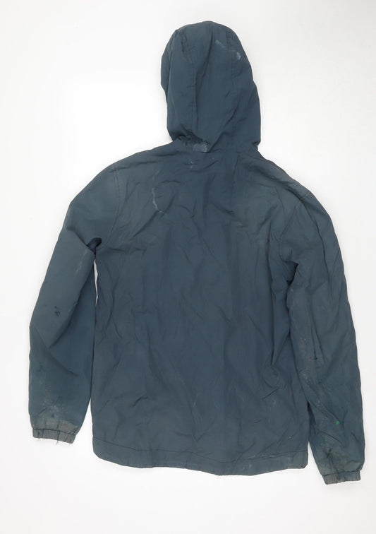 Lyle & Scott Men's Blue Hooded Jacket Size S