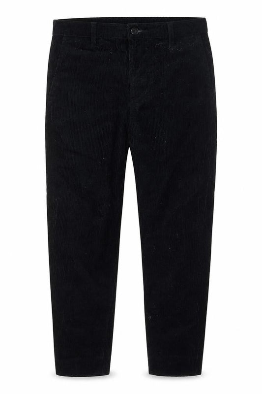 Lee Men's Black Corduroy Tapered Chino Trousers 31