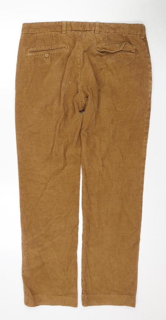 French Connection Brown Corduroy Trousers Size 34
