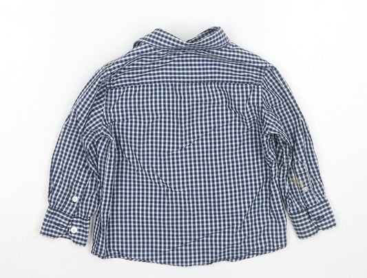 Jasper Conran Boys Blue Check Button-Up Shirt 18-24 Months