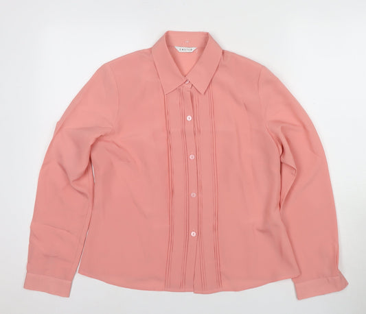 Eastex Women’s Pink Button-Up Shirt Size 10