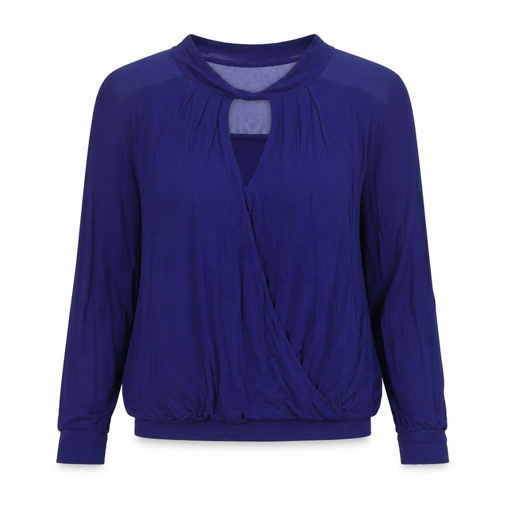 Womens UK Size 8 Karen Millen Blue Cotton Blend Blouse