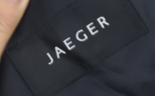 Jaeger Men's Black Wool Tuxedo Jacket 40S