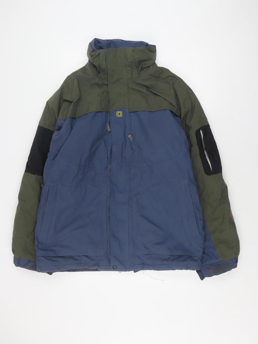 NFA Men's Blue Green Windbreaker Jacket M