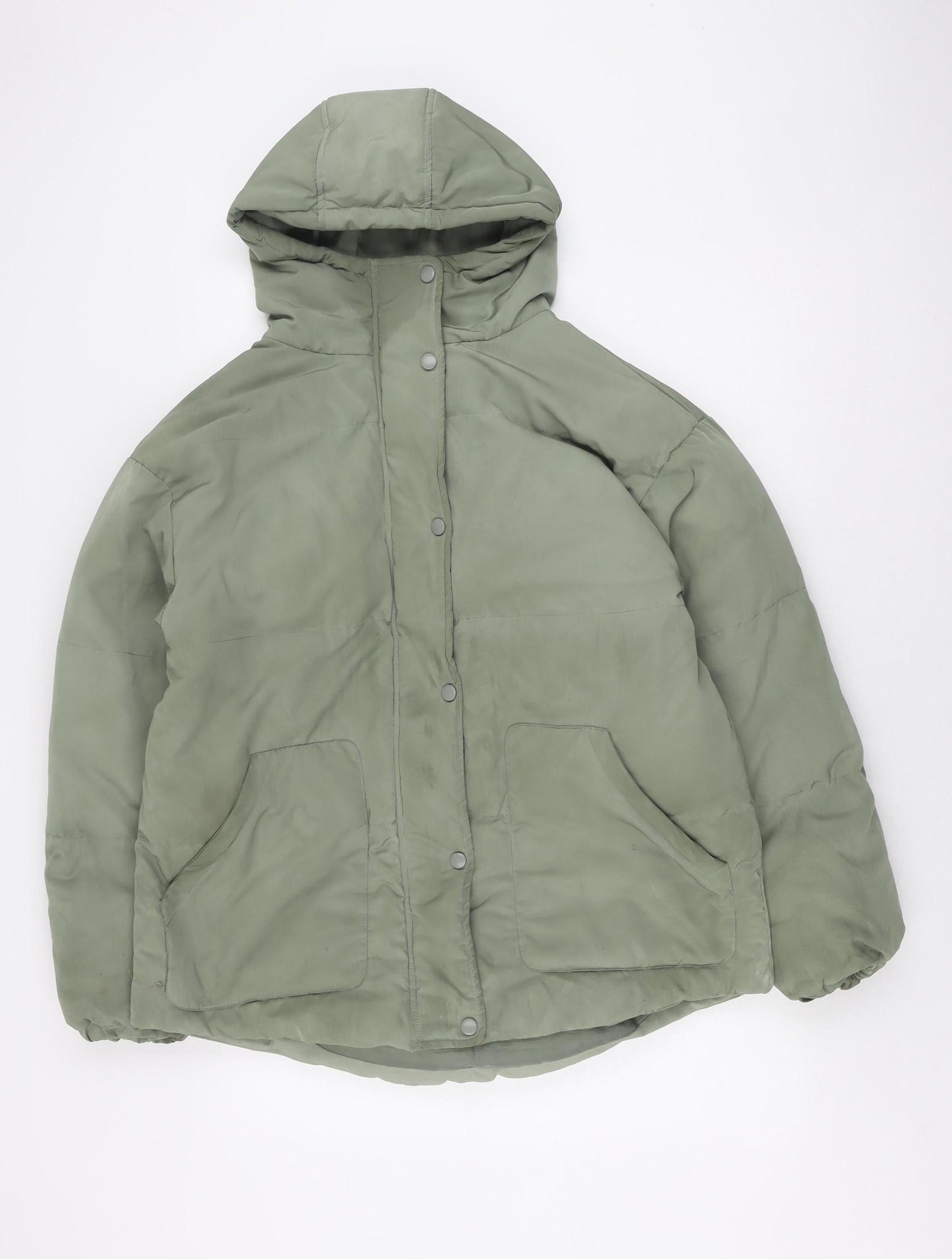 MISSPAP Green Puffer Jacket Women Size 8 Casual