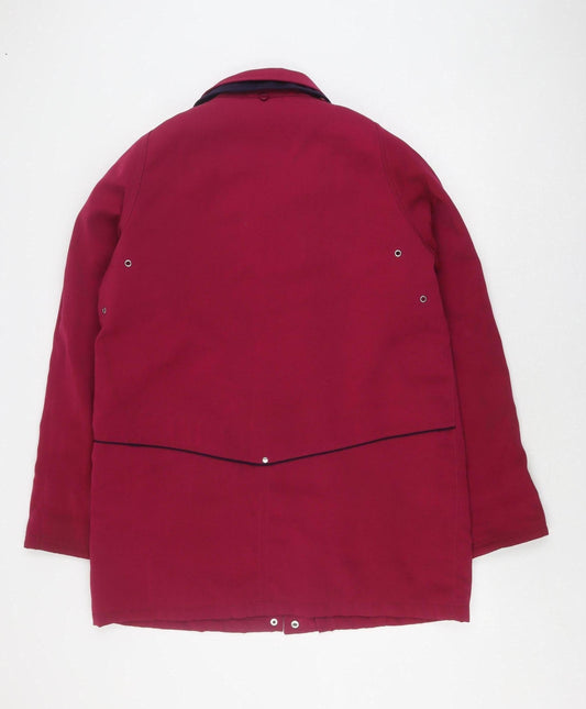 EWM Women's Purple Jacket Size 16, Mid-Length, Stylish