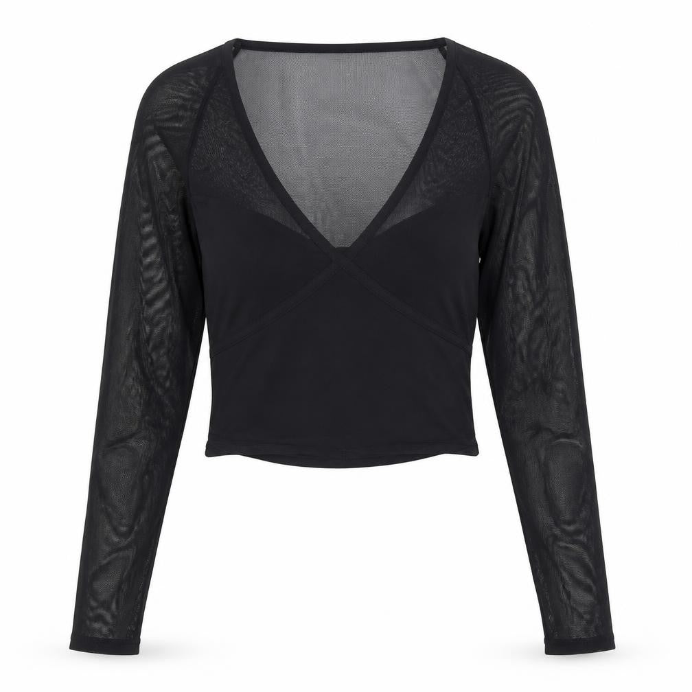 Womens UK Size S Abercrombie & Fitch Black Polyester Blend Blouse