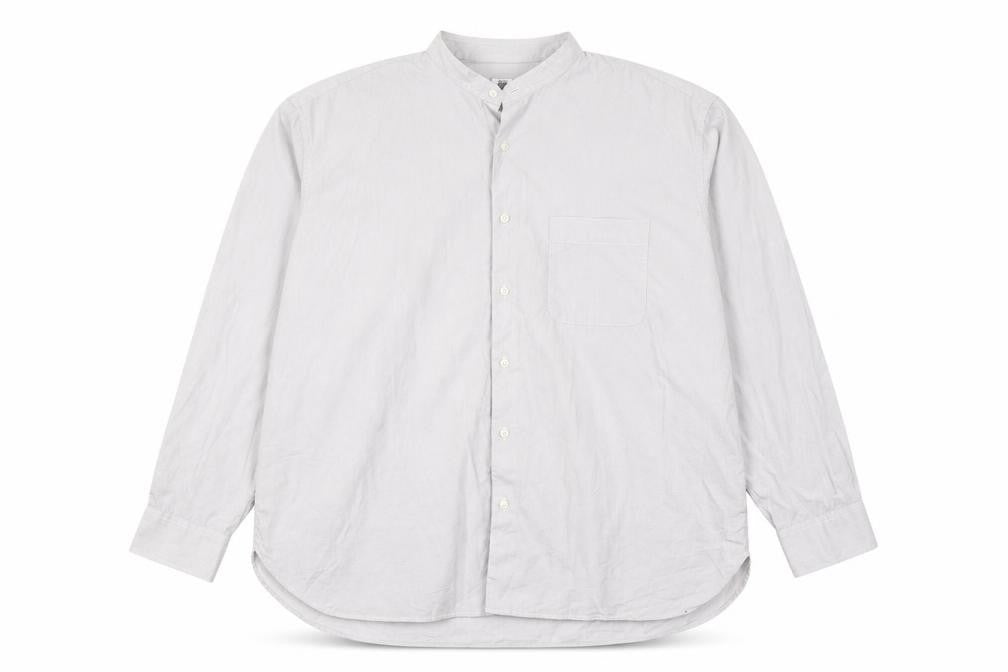 UNIQLO Men's Grey Striped Button-Up Shirt 2XL