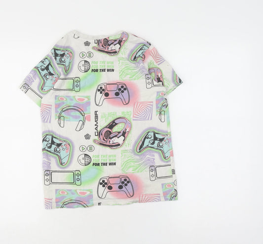 George Girls Multicoloured Gaming T-Shirt 9-10 Years