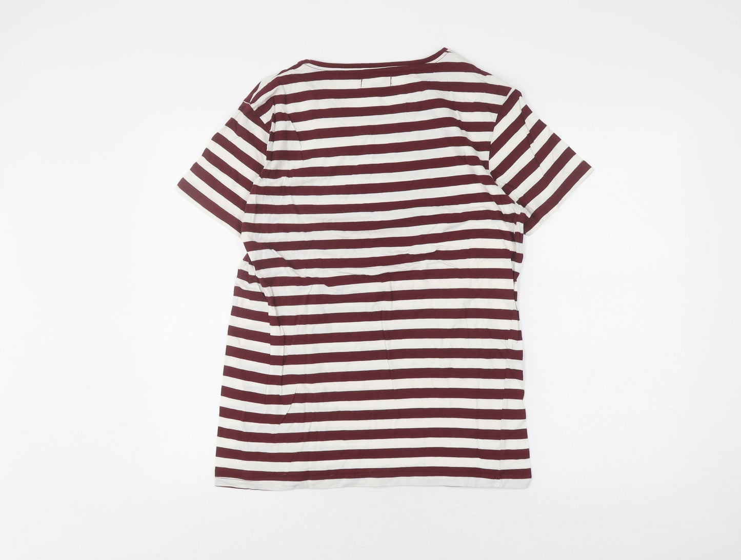 Jack & Jones Men's Multicolour Striped T-Shirt L