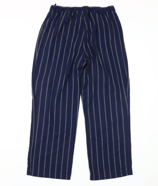 Damart Women's Blue Striped Trousers Size 14
