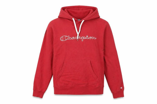 Mens UK L Regular Champion Red Pullover Hoodie