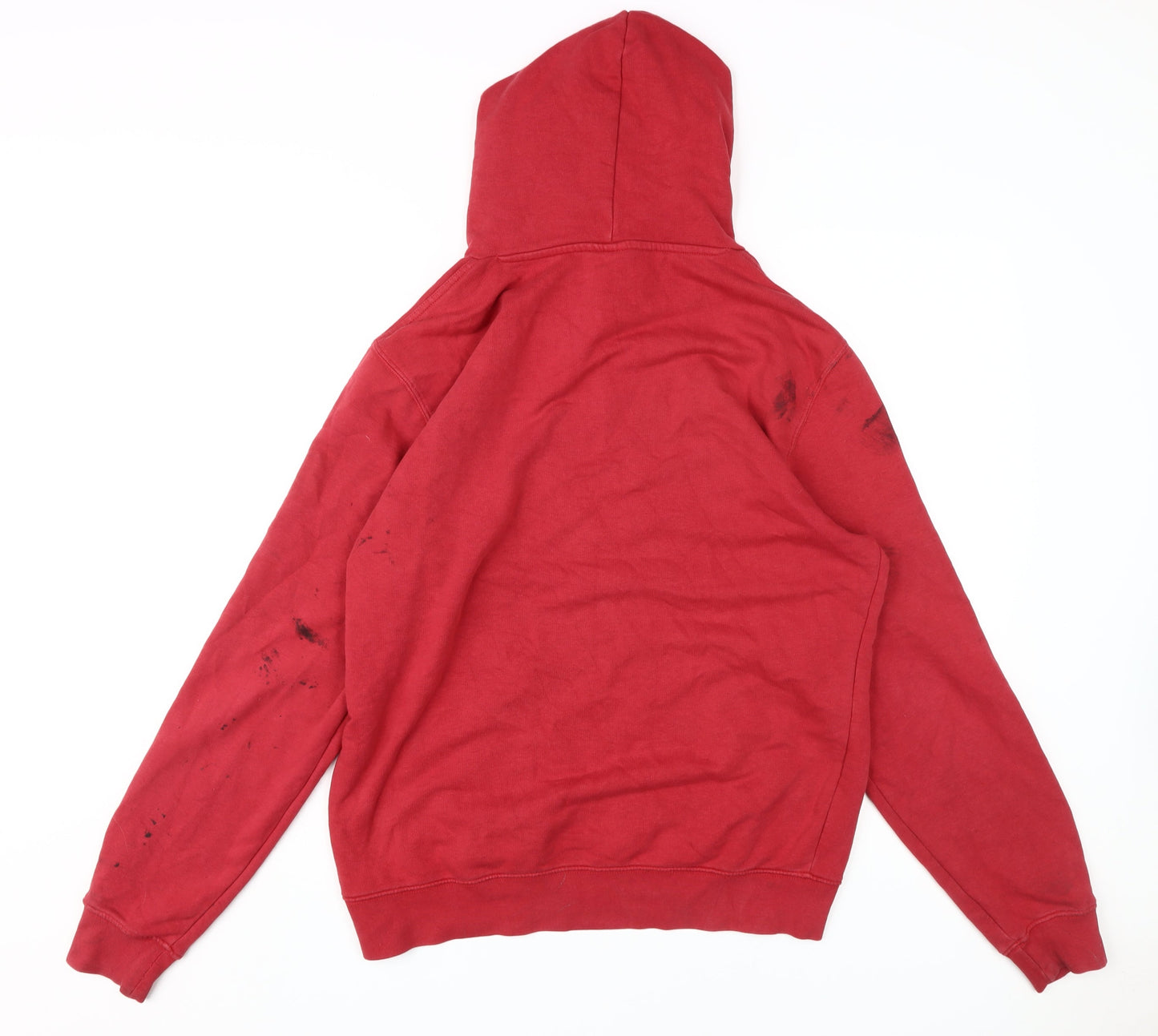 Champion Men's Red Pullover Hoodie with Logo, L