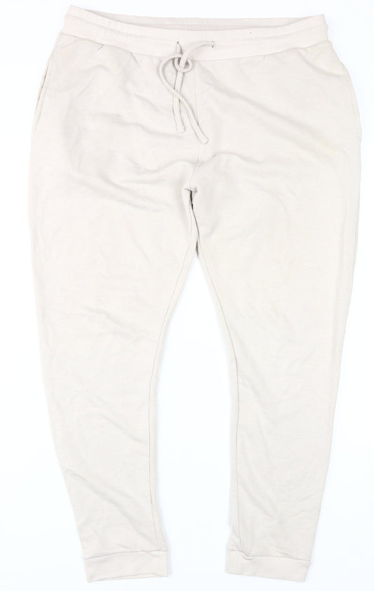 Northern Garms Beige Unisex Jogger Trousers 2XL