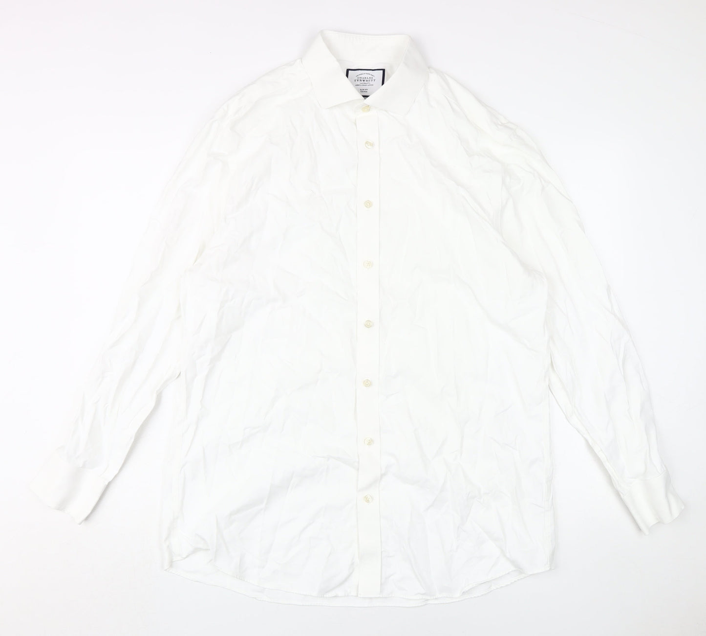 Charles Tyrwhitt Men's White Slim Fit Dress Shirt