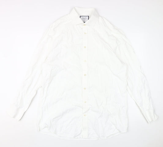 Charles Tyrwhitt Men's White Slim Fit Dress Shirt