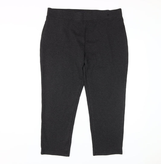 M&S Women's Black Trousers, Size 18, Regular Fit