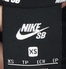 Nike SB Unisex Black Striped XS Pullover Sweatshirt