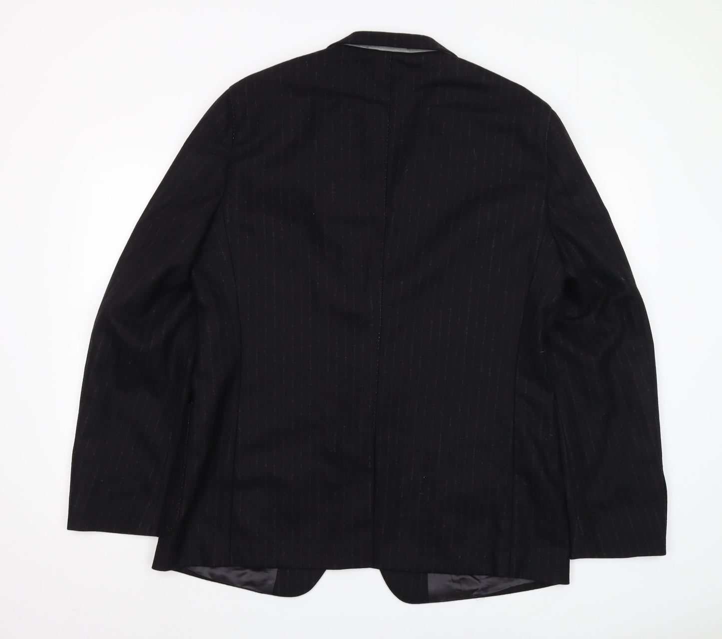Van Gils Men's Black Striped Blazer 44R Formal Jacket