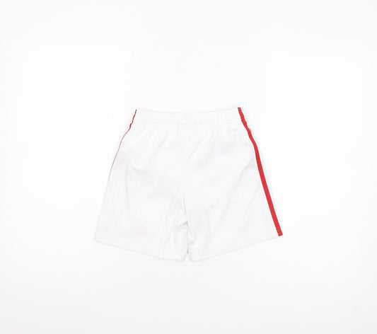 Adidas Boys White XS Athletic Football Shorts