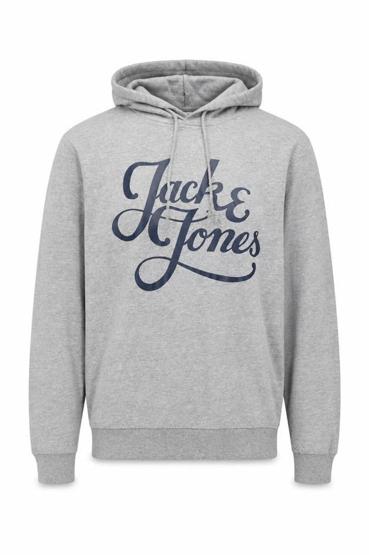 Mens UK M Regular JACK & JONES Grey Pullover Hoodie