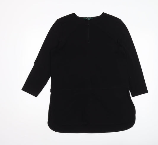 Lauren Ralph Lauren Women's Black 3/4 Sleeve Top M
