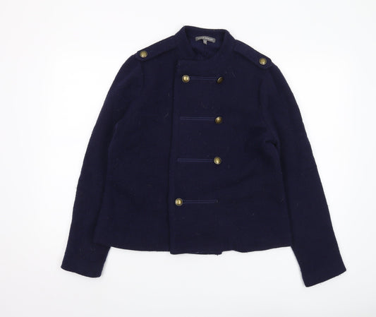 Laura Ashley Women's Blue Military Jacket, Size 12