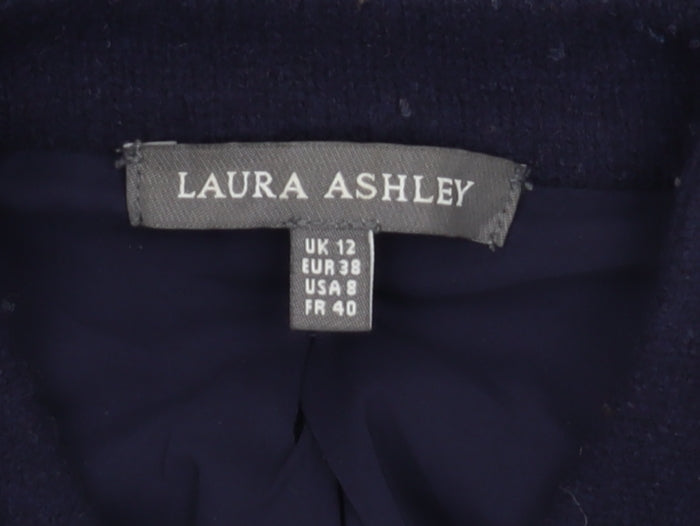 Laura Ashley Women's Blue Military Jacket, Size 12