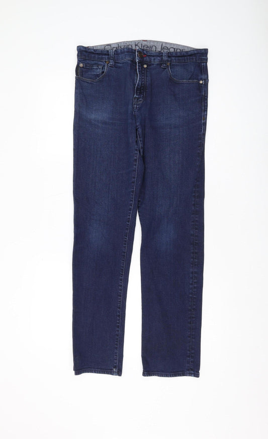 Calvin Klein Men's Blue Skinny Jeans Size 33