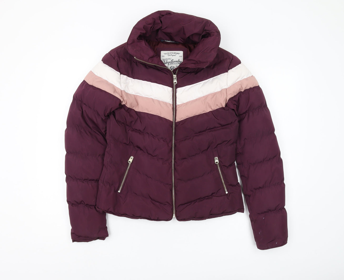 Tokyo Laundry Women's Purple Puffer Jacket Size 8