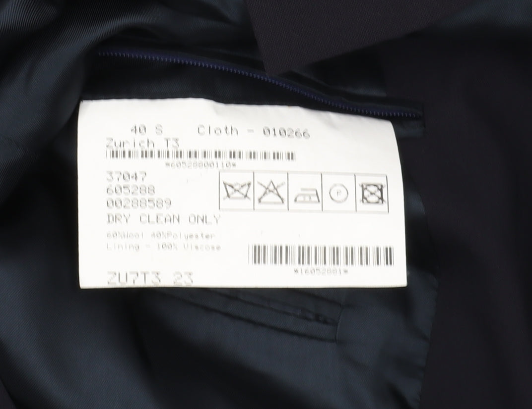 Magee Blue Men's Blazer, Size 40S